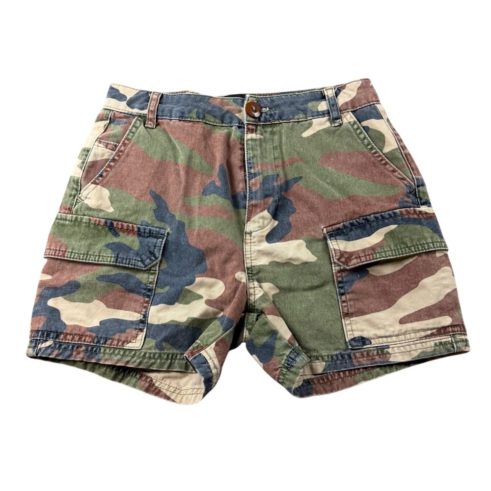 BDG Urban Outfitters Cargo Shorts Men W24 Multicolor Camo Summer Military Army